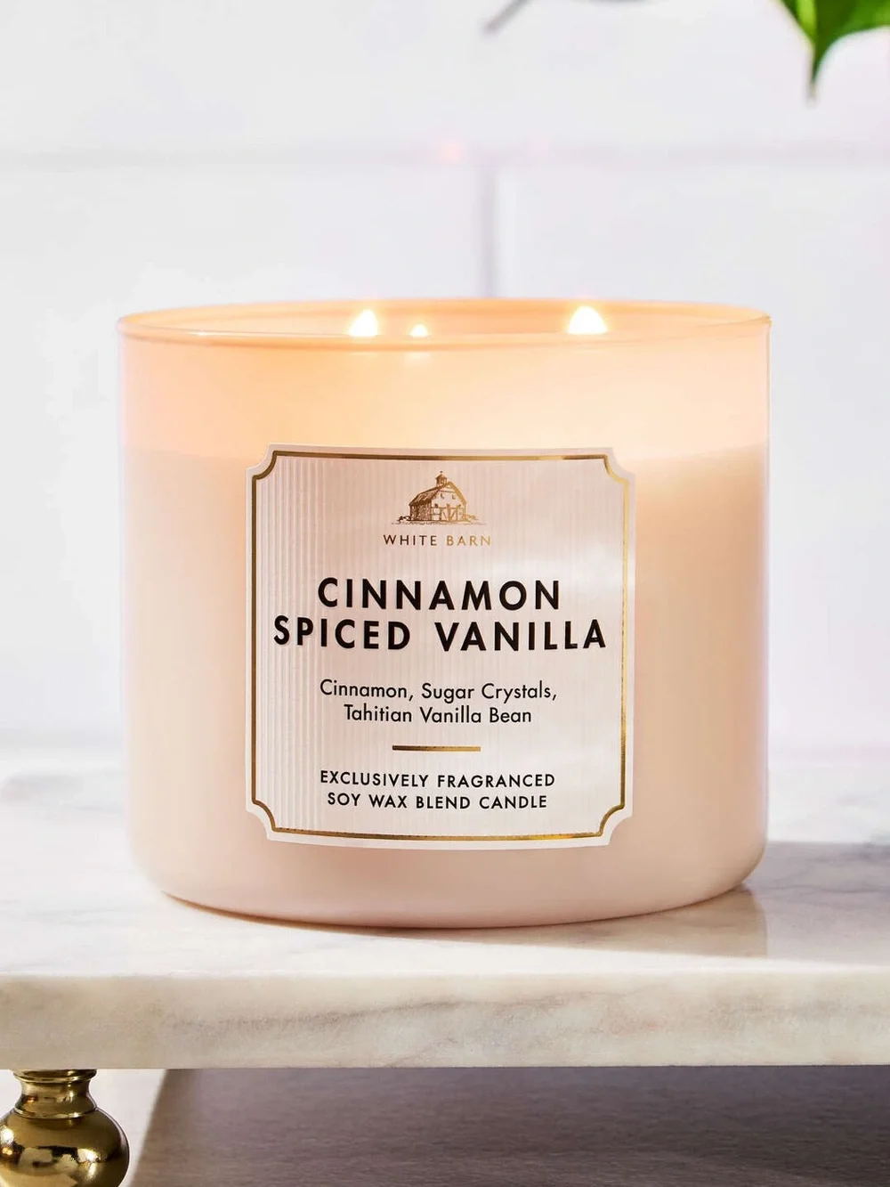 White Barn Cinnamon Spiced Vanilla 3-Wick Candle